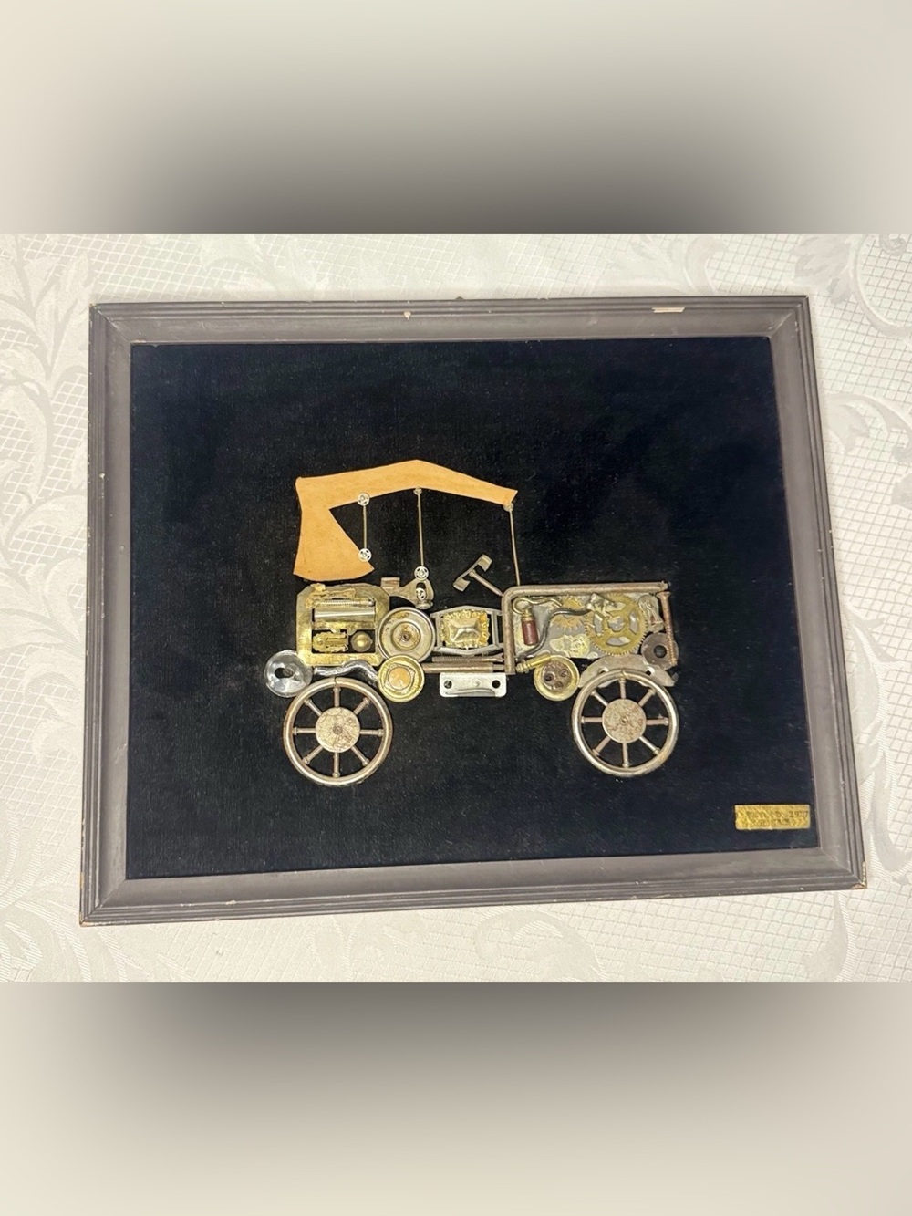 Vintage 3D Ford Model T Car Art-Mixed
Metal Assemblage 1917 Plaque
"Sharton"